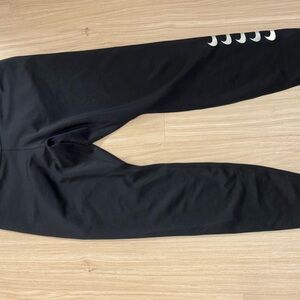Nike Black Leggings with White Accents